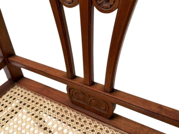 Art Nouveau Armchair with Wicker Seat by H.P. Mutters & Zoon, 1900s